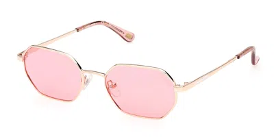 Skechers Se6273 Polarized 28h Women's Sunglasses Gold Size 52