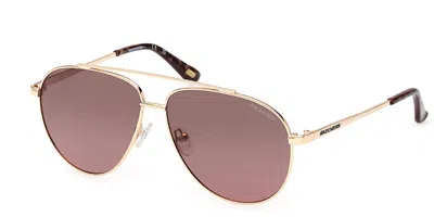 Skechers Se6276 Polarized 32h Men's Sunglasses Gold Size 58