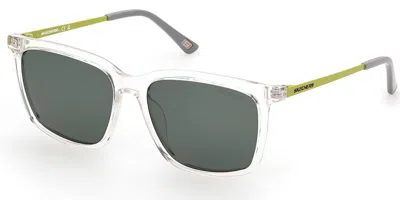 Skechers Se6282 Polarized 26r Men's Sunglasses Clear Size 53 In Green
