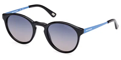 Skechers Se6284 Polarized 01d Women's Sunglasses Black Size 48