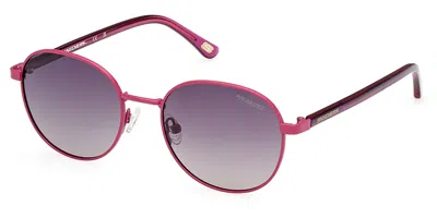 Skechers Se6285 Polarized 76h Women's Sunglasses Pink Size 51