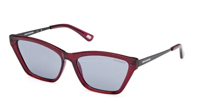 Skechers Se6286 Polarized 75d Women's Sunglasses Pink Size 56