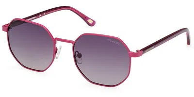Skechers Se6288 Polarized 76h Women's Sunglasses Pink Size 54
