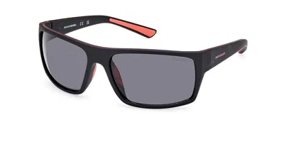 Skechers Se6292 Polarized 02d Men's Sunglasses Black Size 63