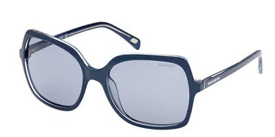 Skechers Se6293 Polarized 90d Women's Sunglasses Blue Size 59