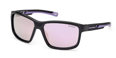 Skechers Se6363 Polarized 01d Men's Sunglasses Black Size 60