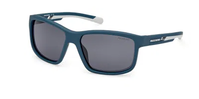 Skechers Se6363 Polarized 21d Men's Sunglasses Blue Size 60