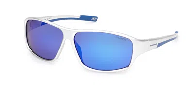 Skechers Se6364 Polarized 10d Men's Sunglasses Silver Size 65