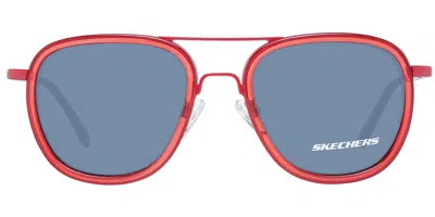 Skechers Se9042 66a Occhiali Da Sole Rossi Per Uomo