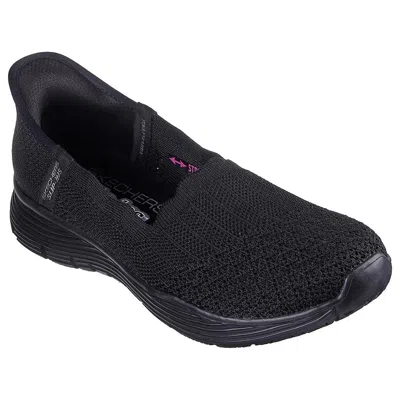 Skechers Seager Believe It 158980-bbk Women's Black Slip-on Comfort Shoes Uwu991