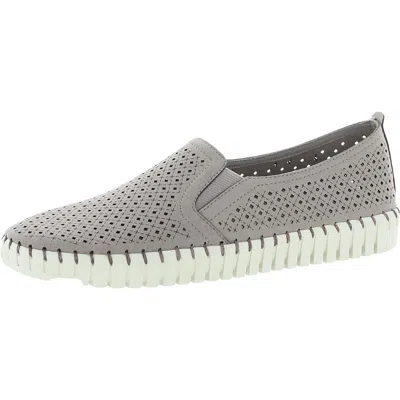 Skechers Sepulveda Blvd-a La Mode Womens Faux Suede Slip On Casual Shoes In Gray