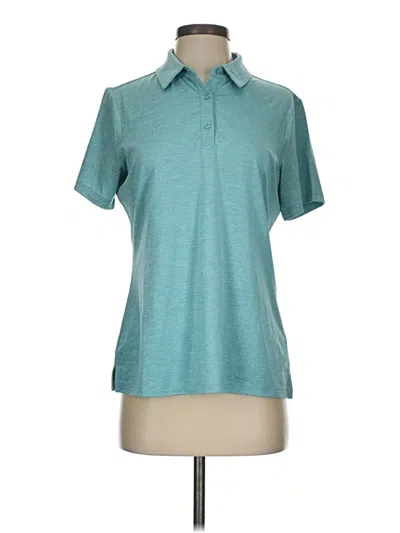 Pre-owned Skechers Short Sleeve Polo Shirt In Teal