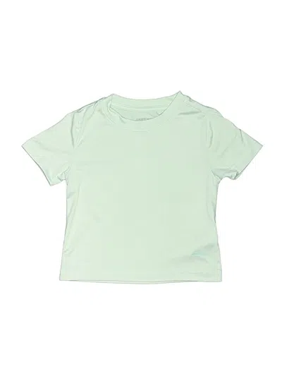 Pre-owned Skechers Kids' Short Sleeve Top Green Crew Neck Tops