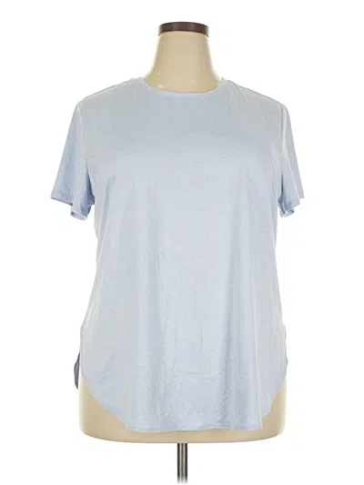 Pre-owned Skechers Short Sleeve T-shirt In Blue