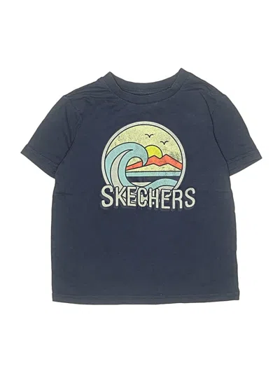 Pre-owned Skechers Kids' Short Sleeve T-shirt In Blue