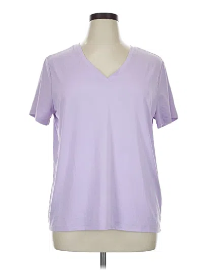 Pre-owned Skechers Short Sleeve T-shirt In Purple