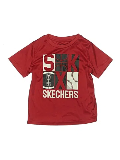 Pre-owned Skechers Kids' Short Sleeve T-shirt In Red