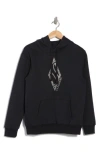 Skechers Skech-sweats Rhinestone Shine Hoodie In Black