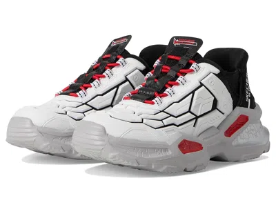 Skechers Skech-bots-orbitron 403838l (little Kid/big Kid) Boys Shoes White/black/red : 12 Little Kid M, Synth In Multi