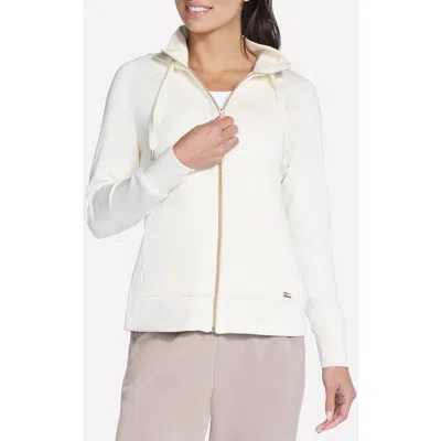 Skechers Skechluxe Elevate™ Full Zip Hoodie In White