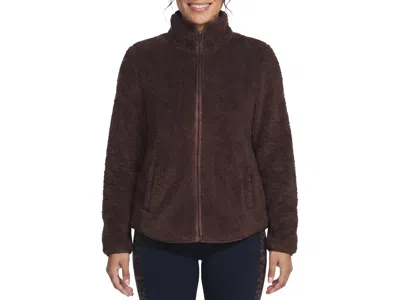 Skechers Skechsherpa Jacket In Dark Brown