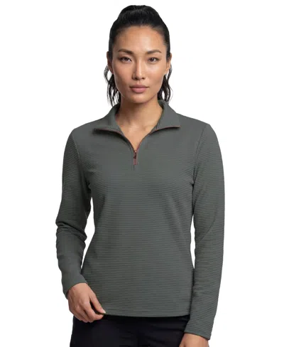 Skechers Sketchers Women's Go Walk Ottoman 1/4 Zip In Gray