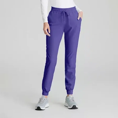 Skechers Skp552 Theory 4-pocket Mid-rise Jogger Womens Plus Tall Stretch Fabric Moisture Wicking Scrub Pant In Blue