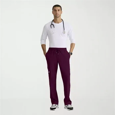 Skechers Skp718 Compass 5-pocket Elastic Waistband Straight Leg Mens Big And Tall Stretch Fabric Moisture Wic In Red