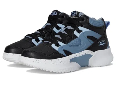 Skechers Skx Court Hype 406073l (little Kid/big Kid) Boys Shoes Black/grey : 12 Little Kid M In Multi