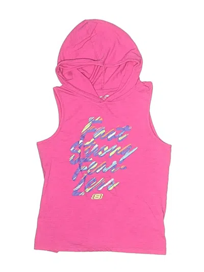 Pre-owned Skechers Kids' Sleeveless T-shirt In Pink