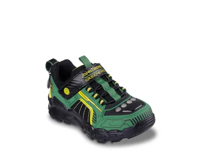 Skechers Kids'  Slights X John Deere: Adventure Track Ruggedbrights Lightup Sneaker In Green