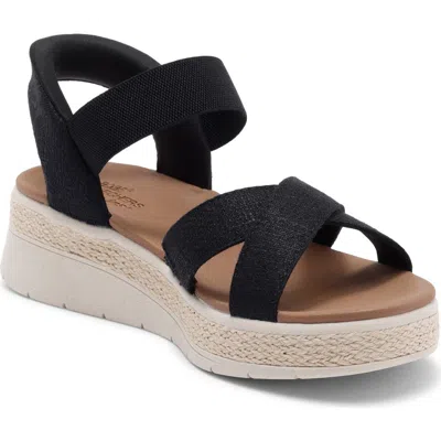 Skechers Slip-ins: Bobs Sun Ray Bright Take Sandal In Black