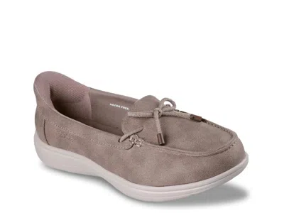 Skechers Slipins Onthego Flex Radiant Lana Boat Shoe In Gray