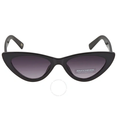 Skechers Smoke Gradient Cat Eye Ladies Sunglasses Se6071 01b 51 In Black