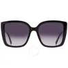 Skechers Smoke Gradient Square Ladies Sunglasses Se6234 01b 58