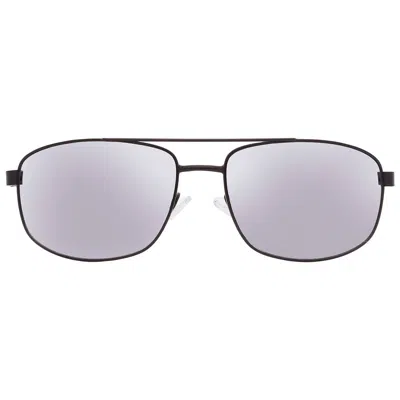 Skechers Smoke Mirror Rectangular Men's Sunglasses Se6204 02c 61 In Purple