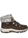 Skechers Snow Worries Lace-up Boots In Brown