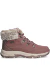 Skechers Snow Worries Lace-up Boots In Pink