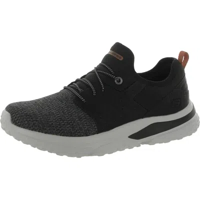 Skechers Solvano Caspian Mens Comfort Insole Lifestyle Casual And Fashion Sneakers In Black