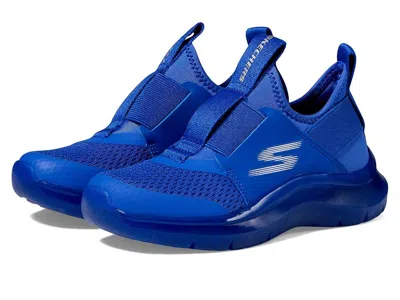 Skechers Sport Stretch Knit-skech Fast Ice 403878l (little Kid/big Kid) Boy's Shoes Blue : 7 Big Kid M, Texti