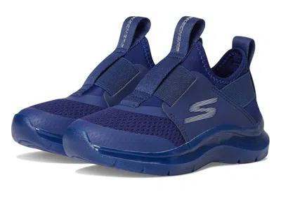 Skechers Sport Stretch Knit-skech Fast Ice 403878l (little Kid/big Kid) Boy's Shoes Navy : 3 Little Kid M, Te In Blue