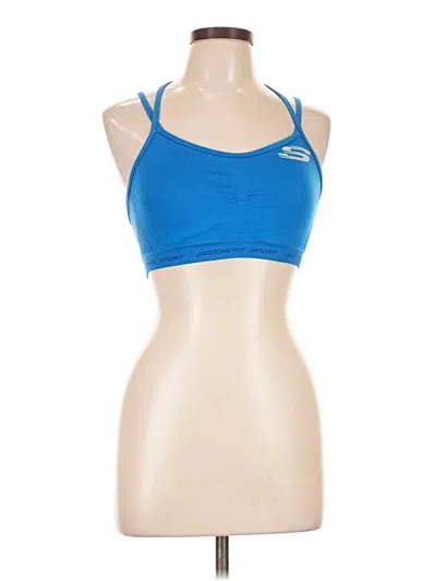 Pre-owned Skechers Sports Bra In Blue