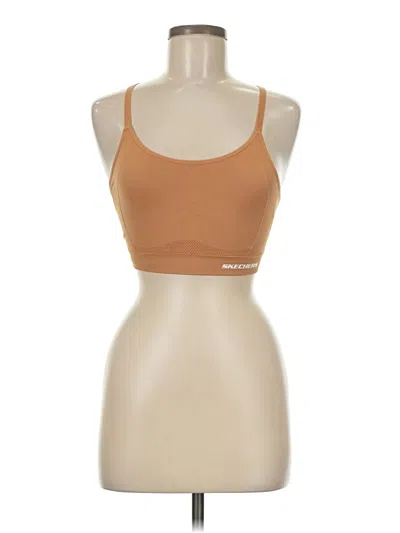 Pre-owned Skechers Sports Bra In Brown