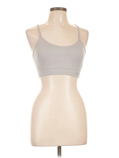 Pre-owned Skechers Sports Bra In Gray