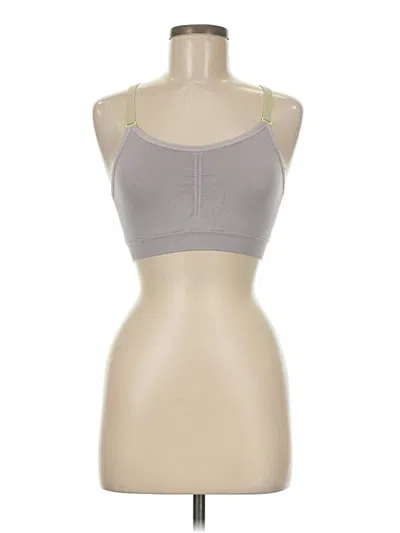 Pre-owned Skechers Sports Bra In Gray