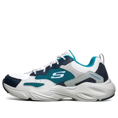 Skechers Stamina Airy Low-top Running Shoes White/blue/green