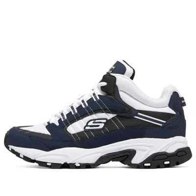 Skechers Stamina 'navy White' In Blue