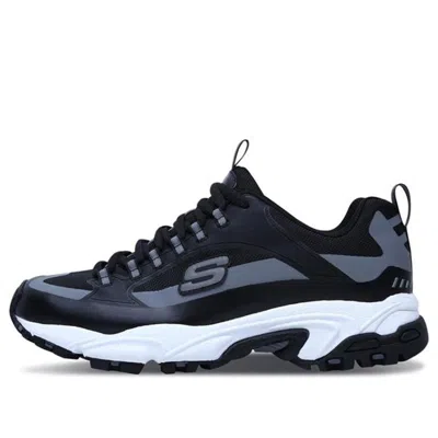 Skechers Stamina Running Shoes Black/white/gray In Animal Print