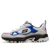 Skechers Stamina Running Shoes White/black/blue In Multi