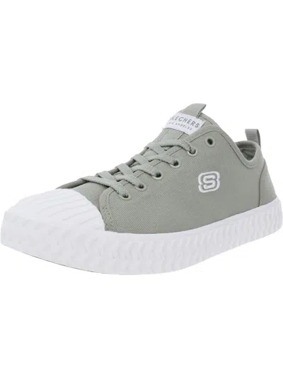 Skechers Street Trax Auto Pilot Womens Canvas Low Top Casual And Fashion Sneakers In Grey
